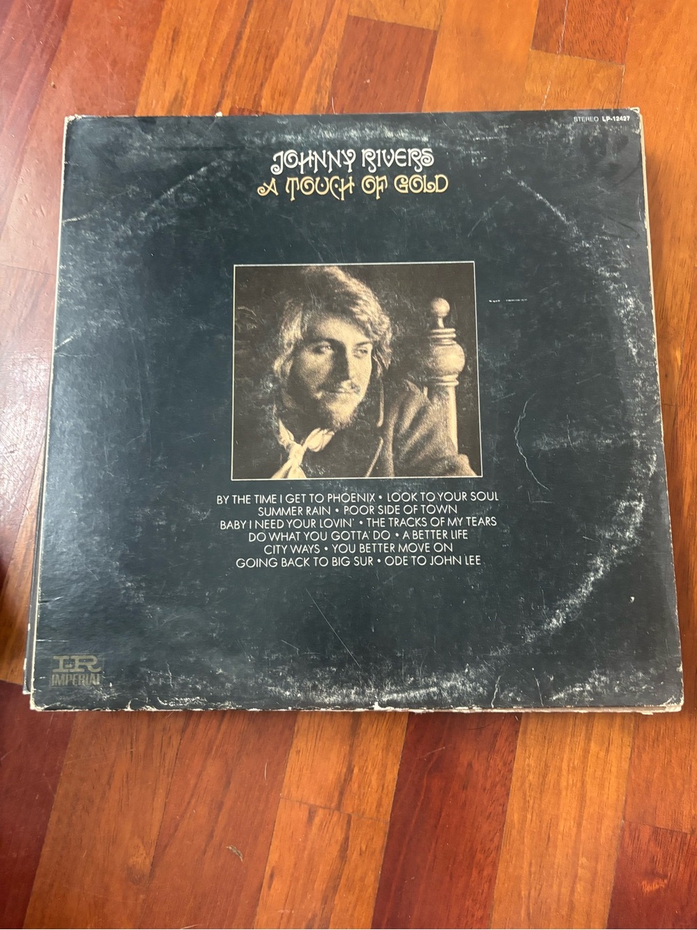 Johnny Rivers "A Touch of Gold" Vinyl LP - Black Cover with Gold Lettering